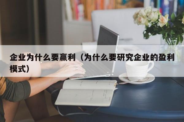 企业为什么要赢利（为什么要研究企业的盈利模式）
