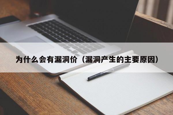 为什么会有漏洞价（漏洞产生的主要原因）